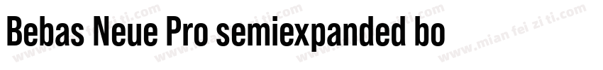 Bebas Neue Pro semiexpanded bold字体转换